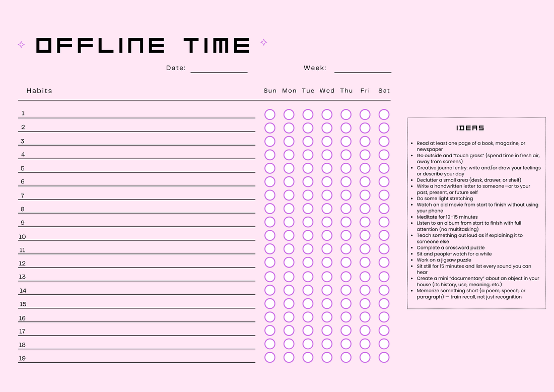 Free Habit Tracker - Offline Ideas