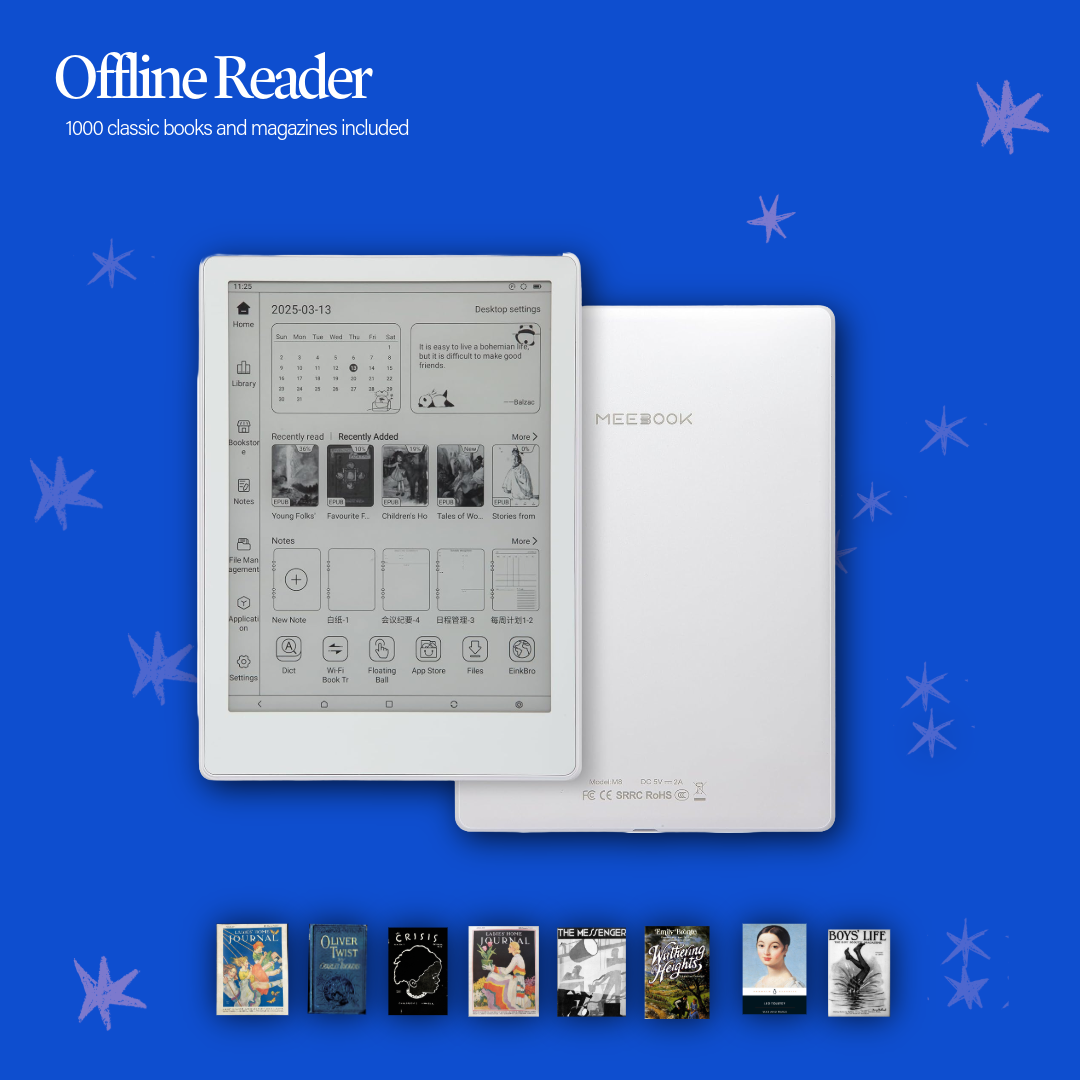 Offline Reader - 64GB E-Ink Tablet - Meebook M8