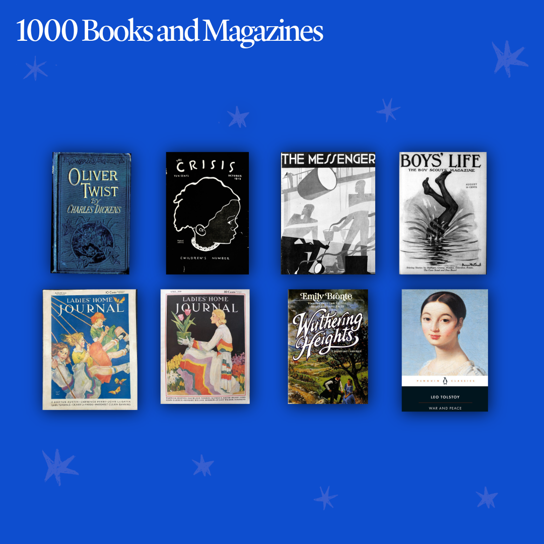 1000 classic books and magazines